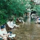 Ngồi cafe dưới suối ở Glamping Mộc Nam Camplux Valley Quảng Bình